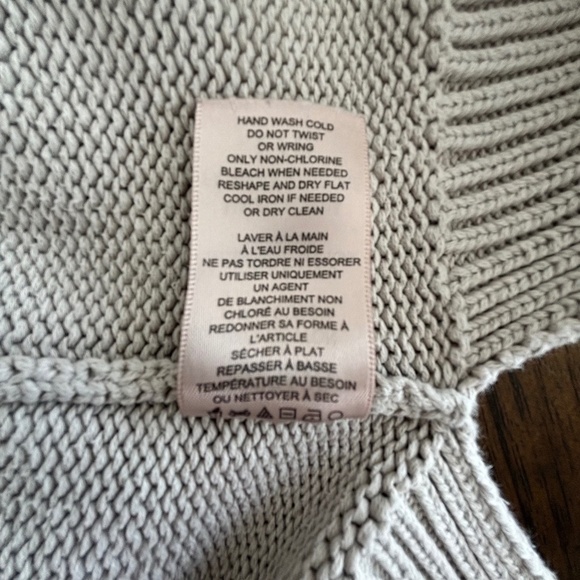 Philosophy 100% cotton split hem knit crew neck sweater size L - Picture 10 of 13